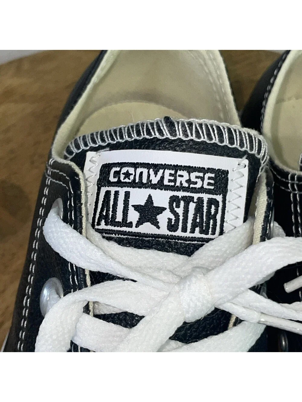 Converse Chuck Taylor All Star Classic Leather Low Black Shoes Men 4 Or Women 6